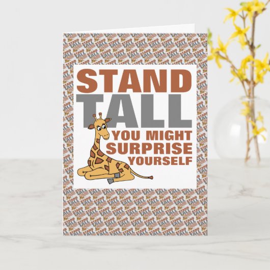 Stand-talk, Giraffe Kaart (Gele Bloem)