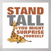 Stand-talk, Giraffe Poster (Voorkant)