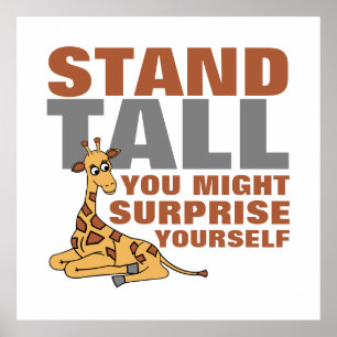 Stand-talk, Giraffe Poster