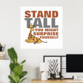 Stand-talk, Giraffe Poster (Thuiskantoor)