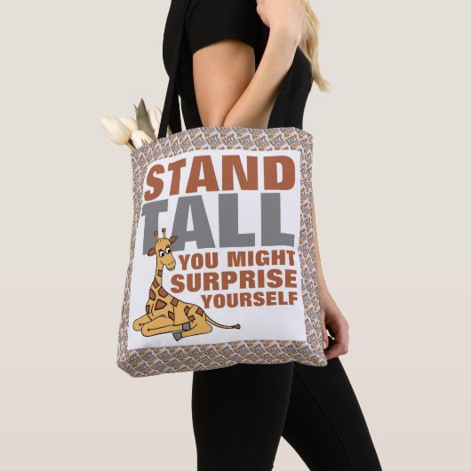 Stand-talk, Giraffe Tote Bag (Dichtbij)