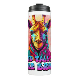Stand Tall and Shine Heldere koele giraffe Thermosbeker