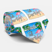 Stand Tall Darling Flamingo Stropdas (Opgerold)