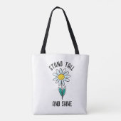 STAND TALL EN SHINE DAISY CANVAS TAS (Achterkant)