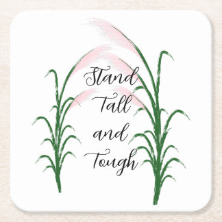 Stand Tall en Tough Self Love Positieve Quote Kartonnen Onderzetters