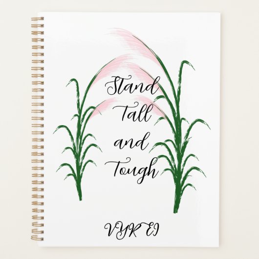 Stand Tall en Tough Self Love Positieve Quote Planner (Voorkant)