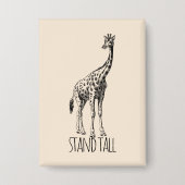 Stand Tall Graceful Giraffe Button (Voorkant)