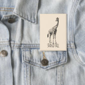 Stand Tall Graceful Giraffe Button (Insitu)