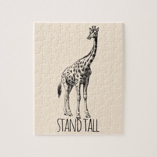 Stand Tall Graceful Giraffe Legpuzzel (Verticaal)