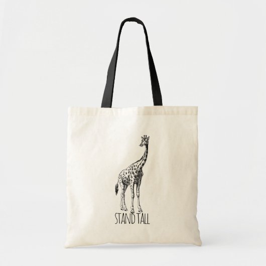 Stand Tall Graceful Giraffe Tote Bag (Voorkant)