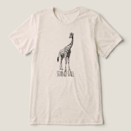 Stand Tall Graceful Giraffe Tri-Blend Shirt
