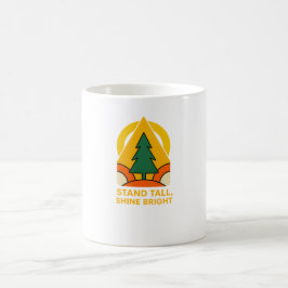 Stand Tall, Shine Bright – Retro Natuur Koffiemok