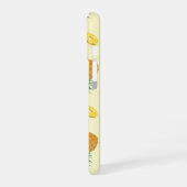 Stand Tall, Stay Sweet Pineapple pattern iPhone 16 Hoesje (Linkerkant)