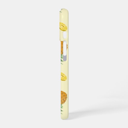 Stand Tall, Stay Sweet Pineapple pattern iPhone 16 Hoesje (Linkerkant)