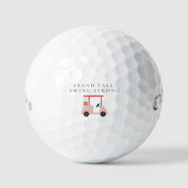 'Stand Tall, Swing Strong' Empowering Uplifting  Golfballen