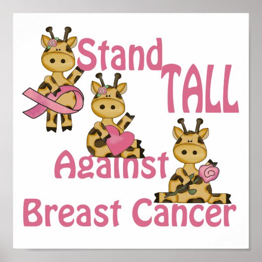 stand tegen borstkanker poster (Voorkant)