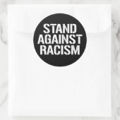 Stand tegen Racisme Classic Ronde Sticker (Tas)