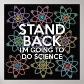 STAND TERUG IK GA WETENSCHAP DOEN POSTER (Voorkant)