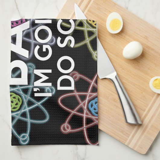 STAND TERUG IK GA WETENSCHAP DOEN THEEDOEK (Quarter Fold)