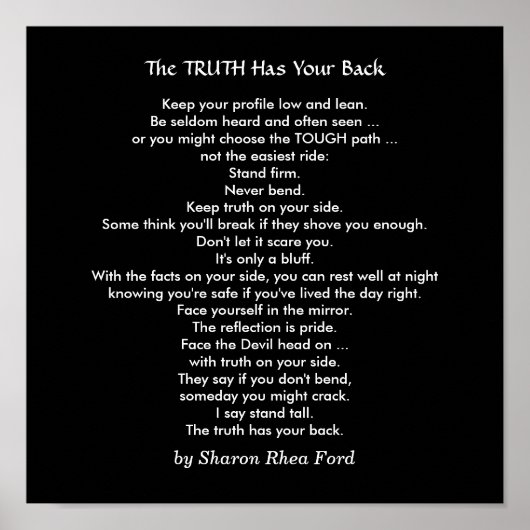 Stand-to-date met de waarheid door SRF Poster (Voorkant)