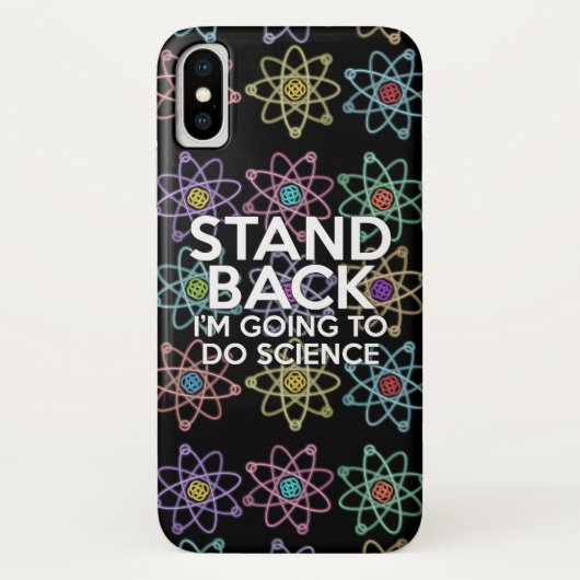 STAND UIT, IK GA WETENSCHAP DOEN Case-Mate iPhone CASE (Achterkant)