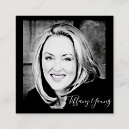 STAND UIT!  Pas uw foto-visitekaartjes aan. Vierkante Visitekaartje