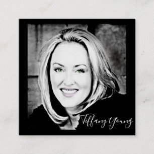 STAND UIT!  Pas uw foto-visitekaartjes aan. Vierkante Visitekaartje