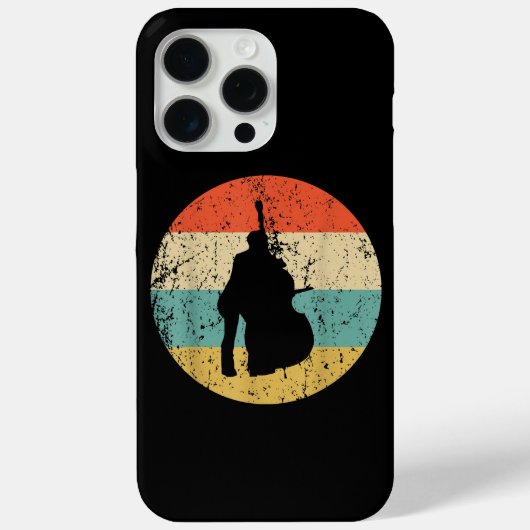 Stand Up Bass Shirt -  Retro Muziek Case-Mate iPhone Case (Achterkant)