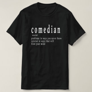 Stand Up Comedian ,collega, beroep, strips, kom T-shirt
