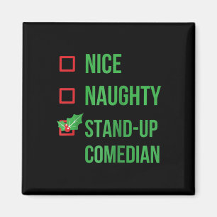 Stand-up Comedian Funny Pajama Kerstcadeau Ragl Magneet