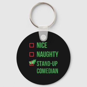 Stand-up Comedian Funny Pajama Kerstcadeau Ragl Sleutelhanger