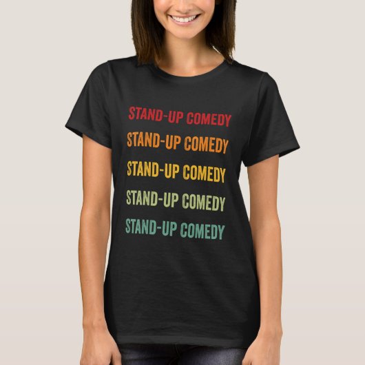 Stand up Comedy Stand up Comedy Hobbyist Rainbow T-shirt (Voorkant)