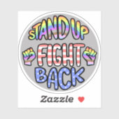 Stand Up Fight Back Weerbestendige Vinyl Sticker (Vel)