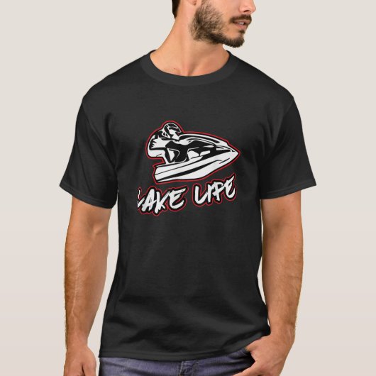 Stand Up Jet Ski Lake Life 2 Stroke T Shirt (Voorkant)