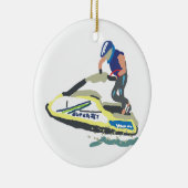 Stand Up Jet Ski SuperJet Keramisch Ornament (Rechts)
