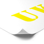 # stand-up Oekraïne - vrijheid - Oekraïense vlag Poster (Hoek)