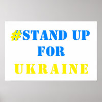 # stand-up Oekraïne - vrijheid - Oekraïense vlag