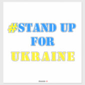 # stand-up Oekraïne - vrijheid - Oekraïense vlag Sticker (Vel)