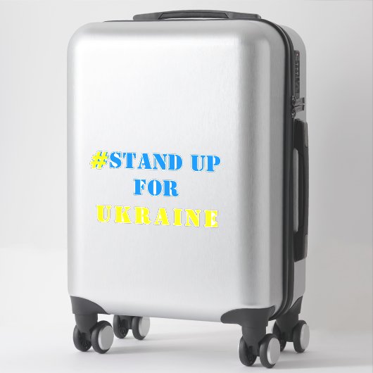 # stand-up Oekraïne - vrijheid - Oekraïense vlag Sticker (Koffer)