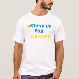 # stand-up Oekraïne - vrijheid - Oekraïense vlag T-shirt