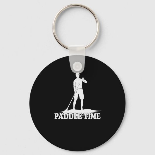 Stand-up opzadelen "Paddle Time" Sleutelhanger (Voorkant)