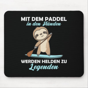 Stand Up-paddels Met Luiaard Grappig Dier Paddle  Muismat