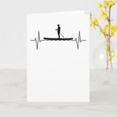 Stand Up Paddle Board Heartbeat SUP Gift Kaart (Gele Bloem)