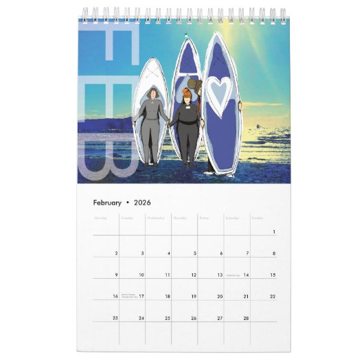 Stand Up Paddle Board Kalender 2025 (Feb 2026)