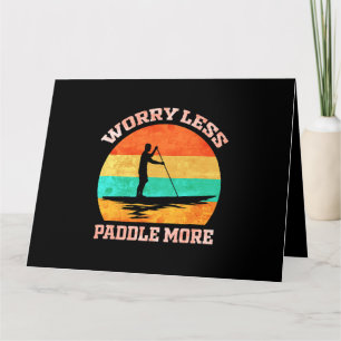 Stand Up Paddle Board Paddling Retro  SUP Kaart