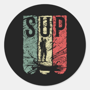 Stand Up Paddle Board Reggea Sup Stand Up Paddling Ronde Sticker
