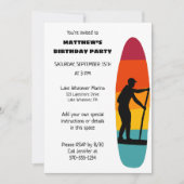 Stand Up Paddle Board SUP Custom Party Kaart (Voorkant)