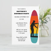 Stand Up Paddle Board SUP Custom Party Kaart (Staand voorkant)