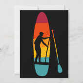 Stand Up Paddle Board SUP Custom Party Kaart (Achterkant)