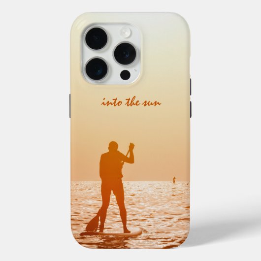 Stand Up Paddle in de kalme open zee Case-Mate iPhone Case (Achterkant)